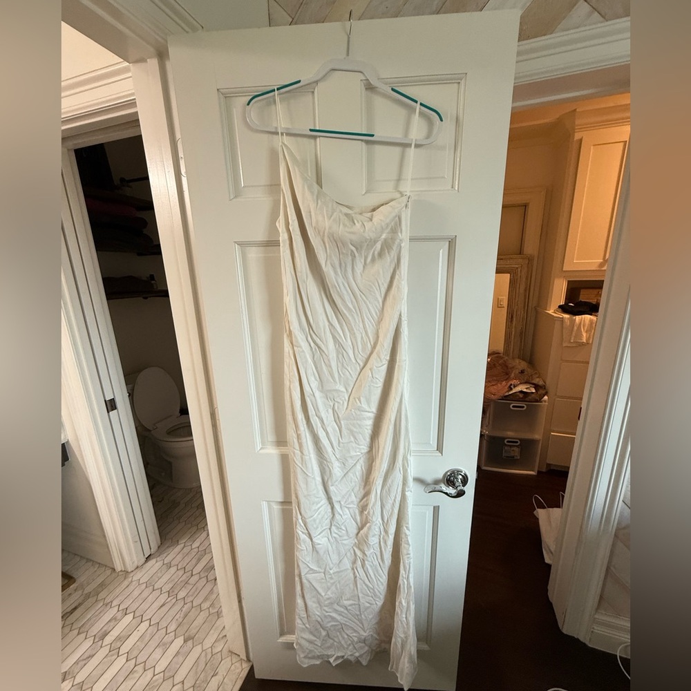 REVOLVE One Shoulder White Dress